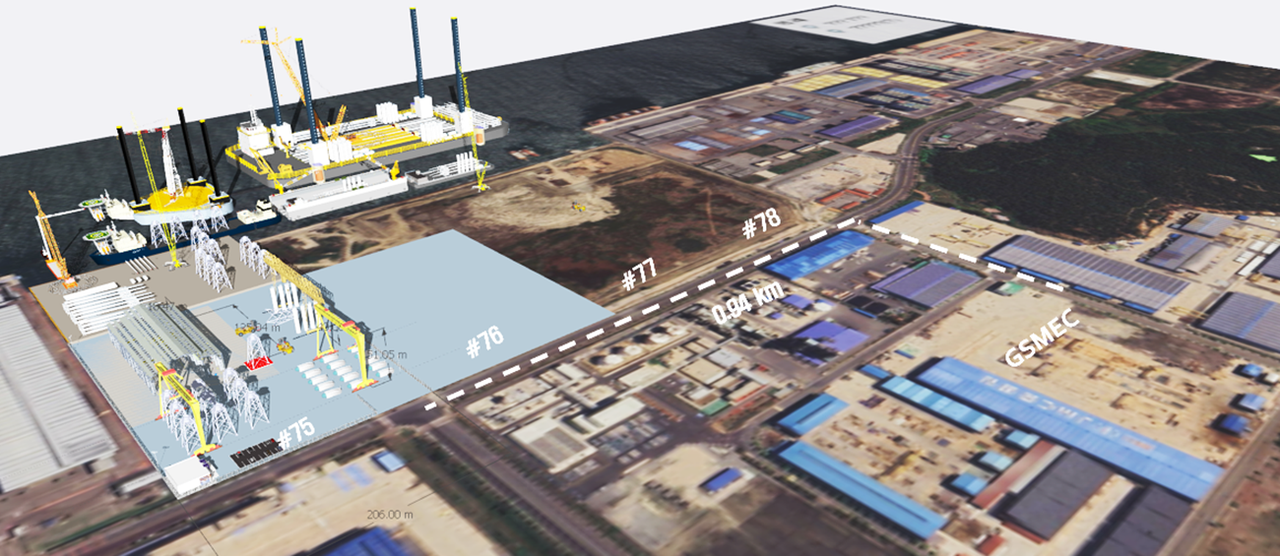 2027년 착공을 목표로 하는 군산항 7부두의 개발 예정 조감도.